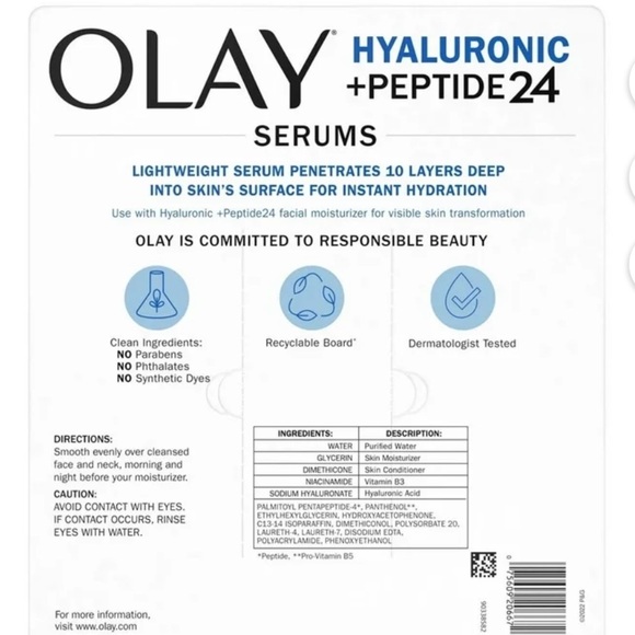 NIB Olay Hyaluronic Serum Peptide Serum - Picture 2 of 4